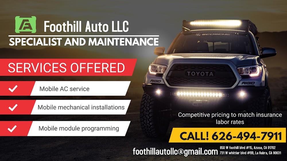Foothill Auto Care ADAS Calibration Center